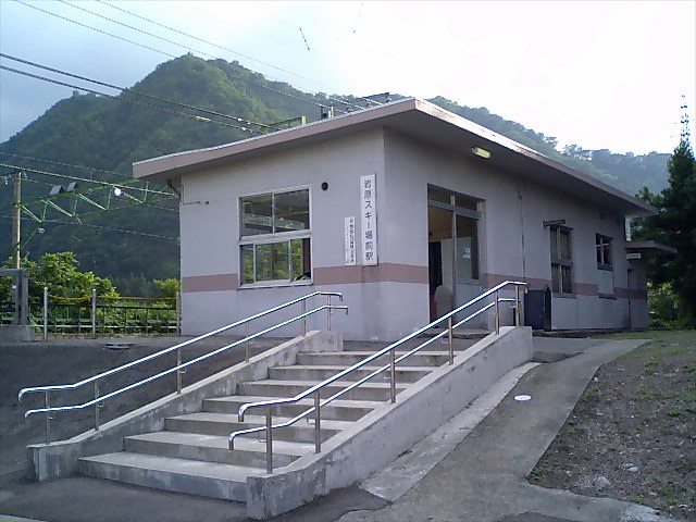 第一種駅名標変更前の駅舎