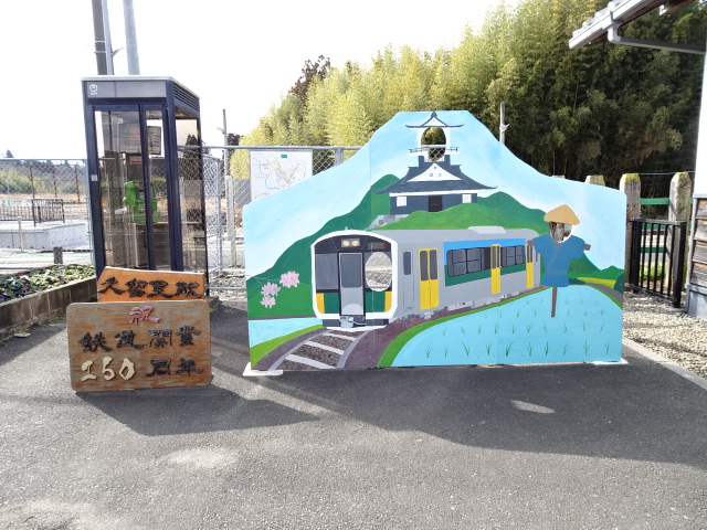 鉄道開業150周年記念パネル (改札外)