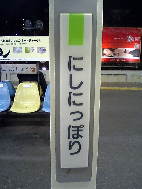 柱取り付け式 (2番線5号車3番ドア付近にあり)